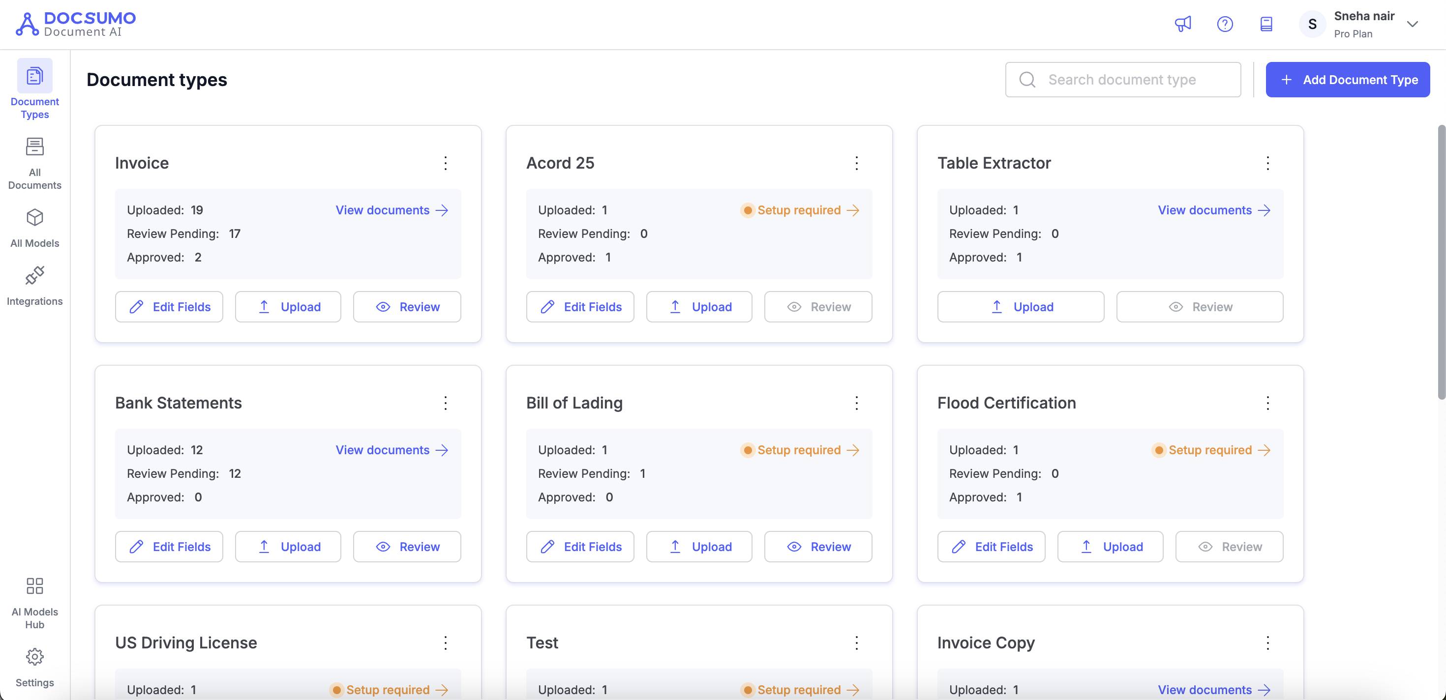 Docsumo Docsumo Dashboard
