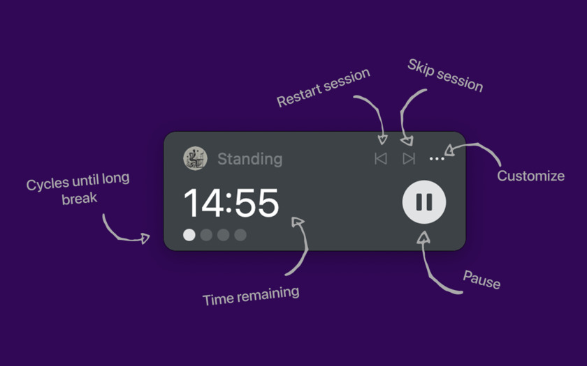 Standly main user interface