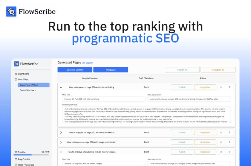 FlowScribe.app Landing Page