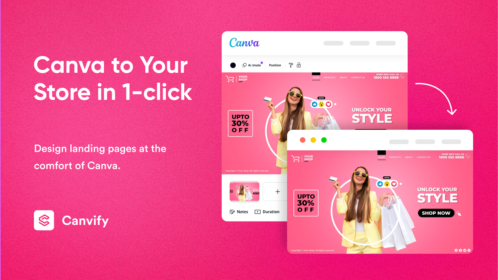 Canvify.app Convert Canva Website Into Shopify