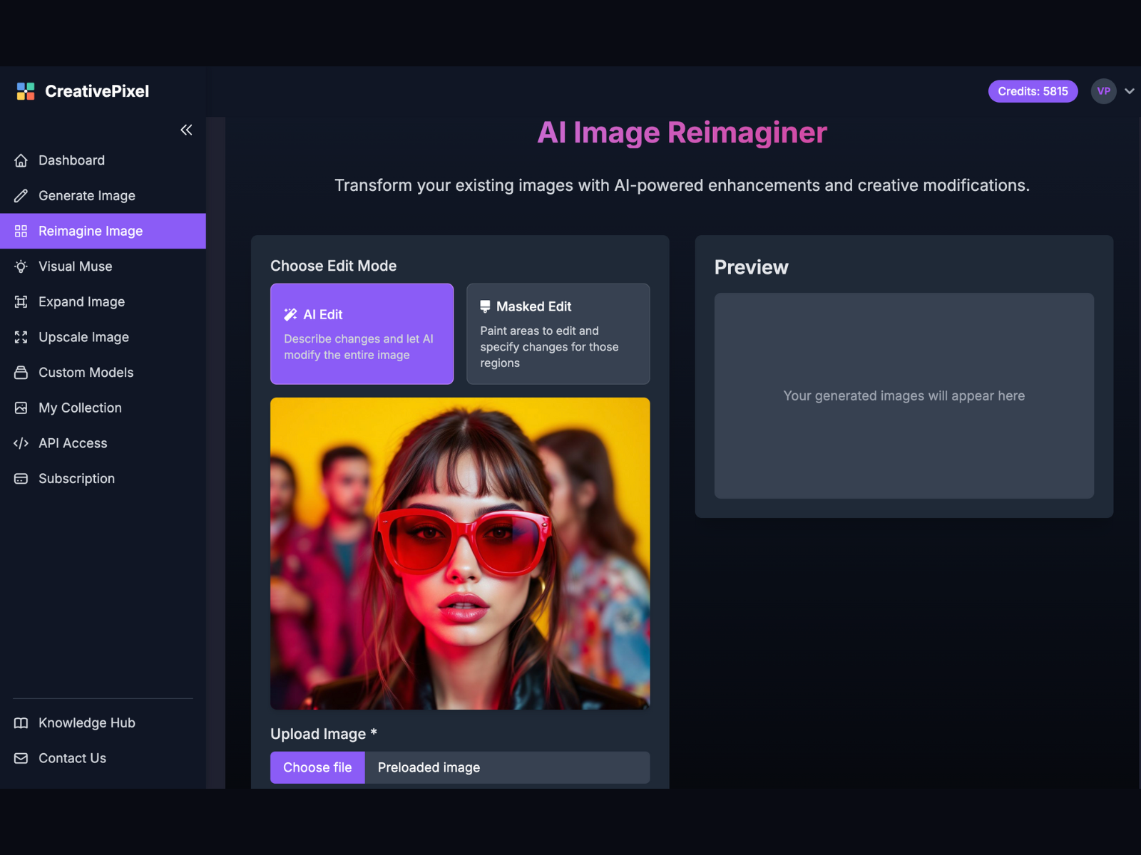 CreativePixel.ai CreativePixel Demo