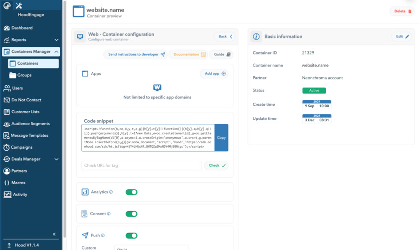 HoodEngage Landing Page