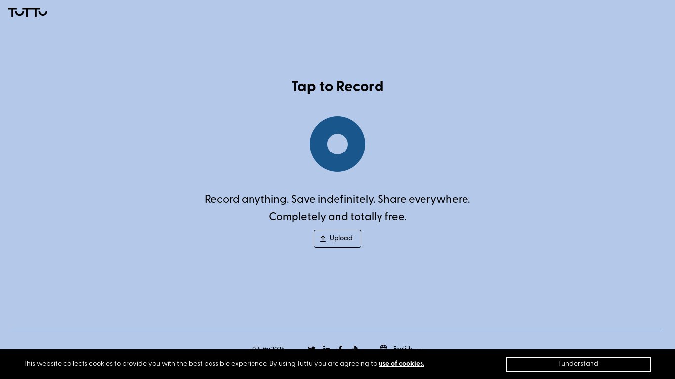 Tuttu.io Landing page