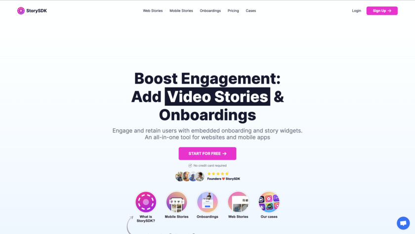 StorySDK Landing Page
