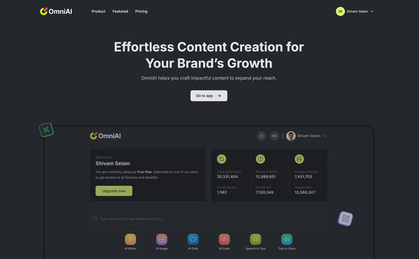 omniai.club Landing Page