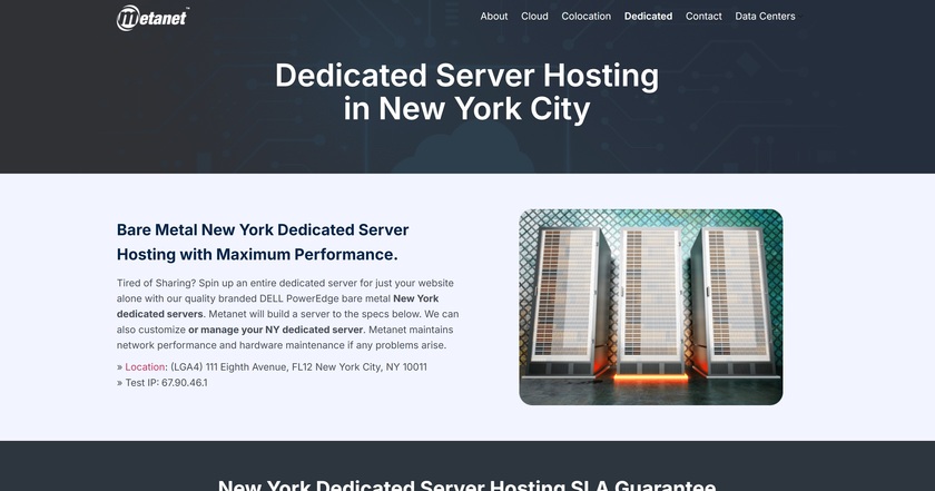 Metanet Hosting Metanet Server Offering
