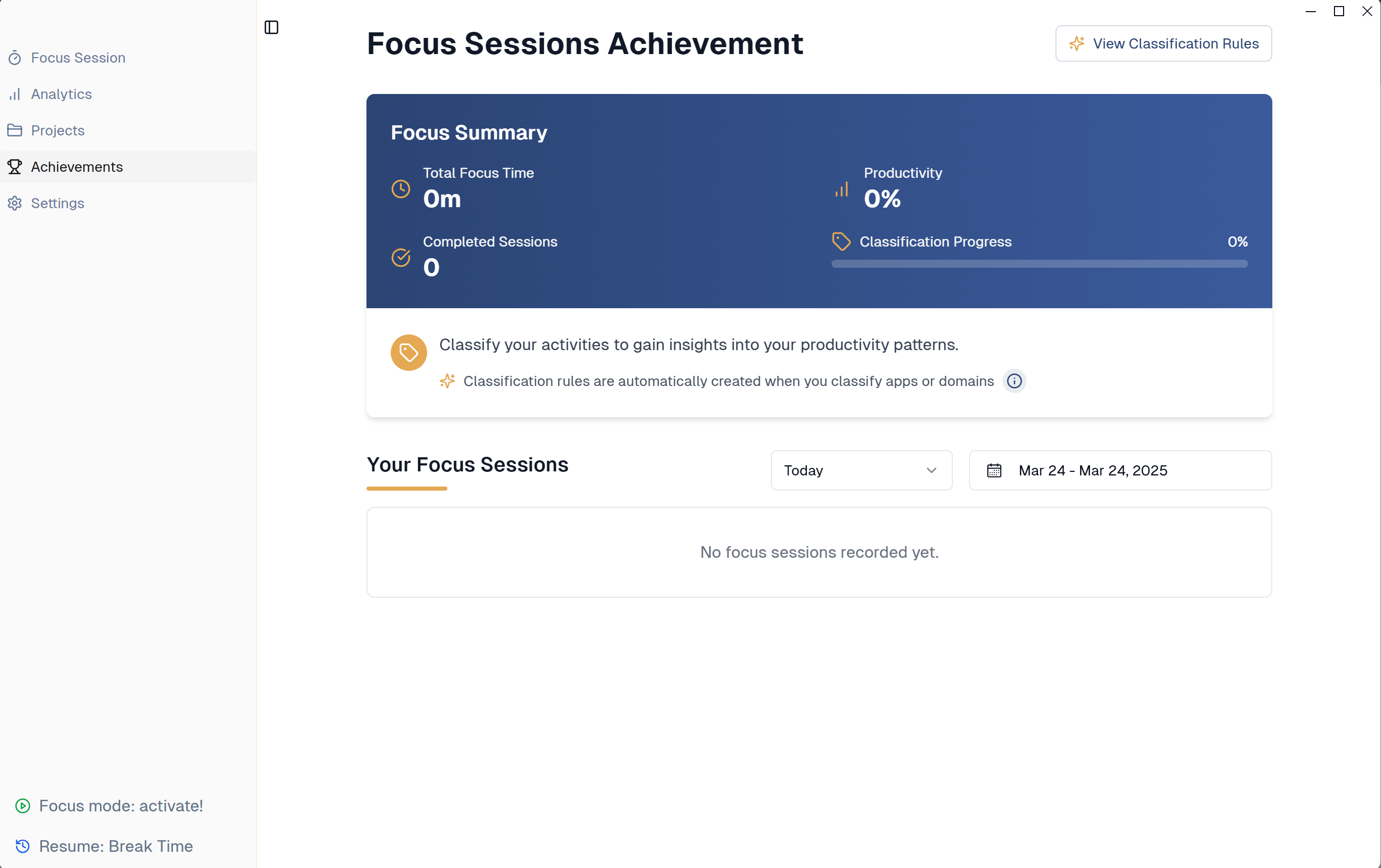 iTracksy Achievement