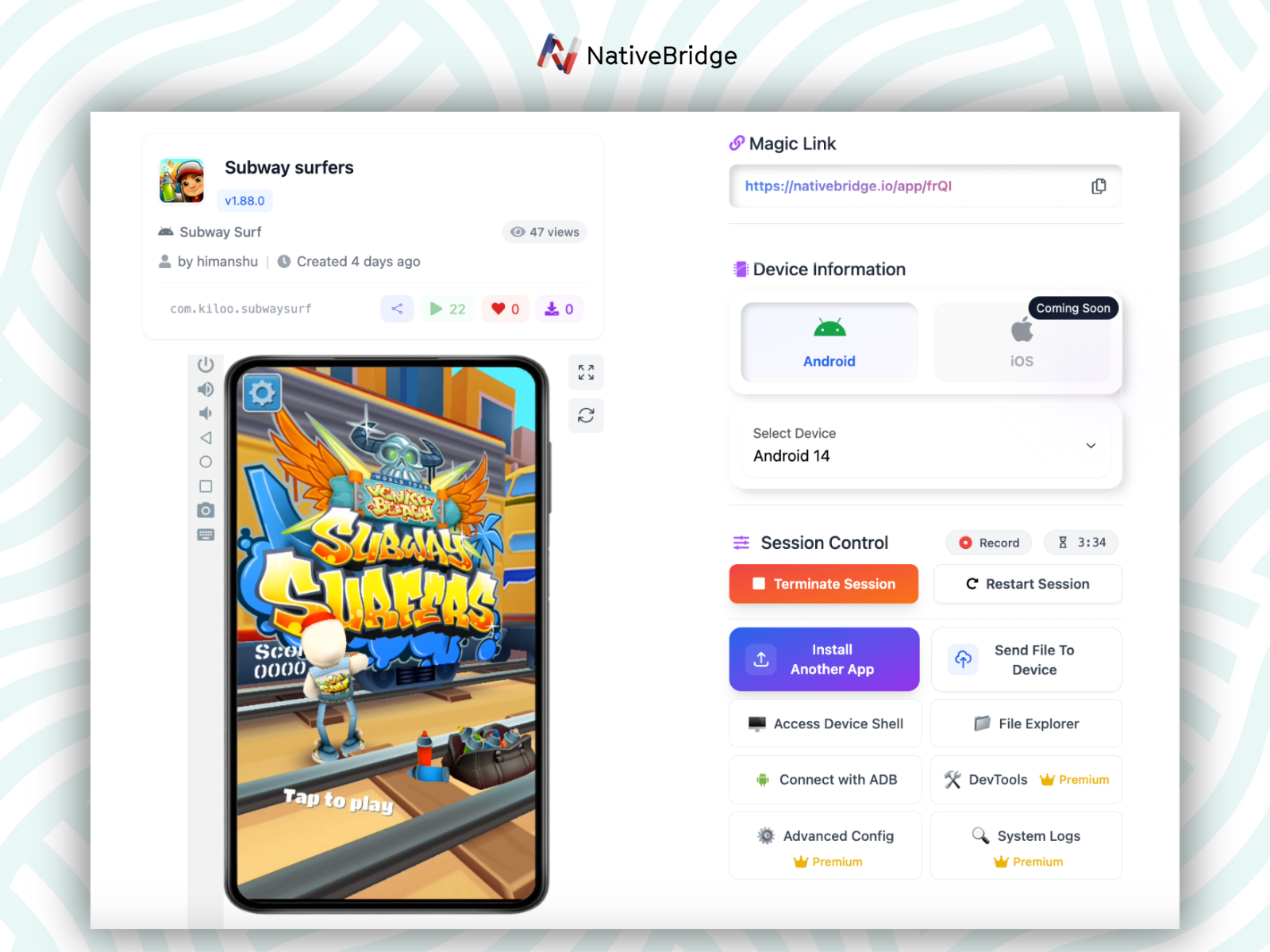NativeBridge.io NativeBridge Demo