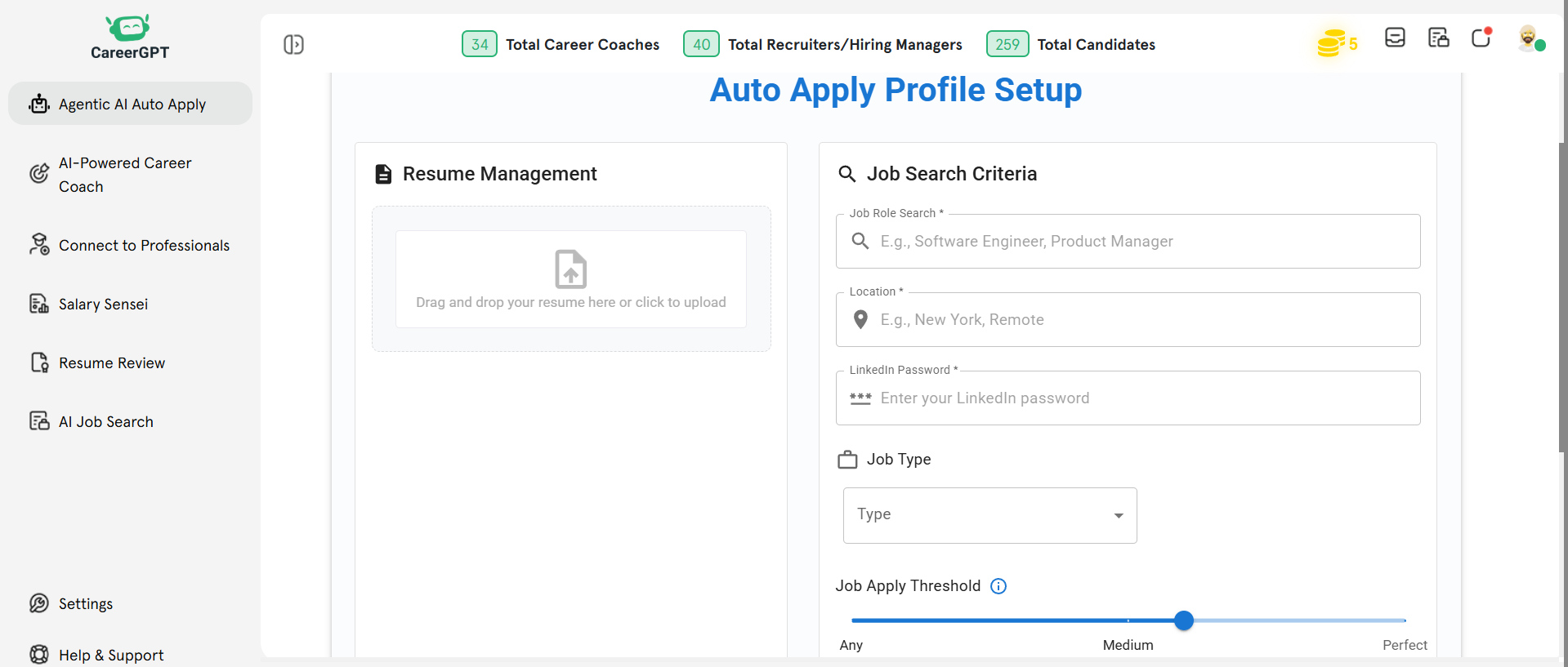 CareerGPT.io Auto Apply Set Up