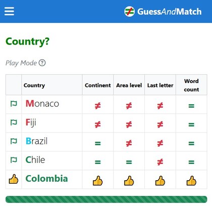 GuessAndMatch screenshot