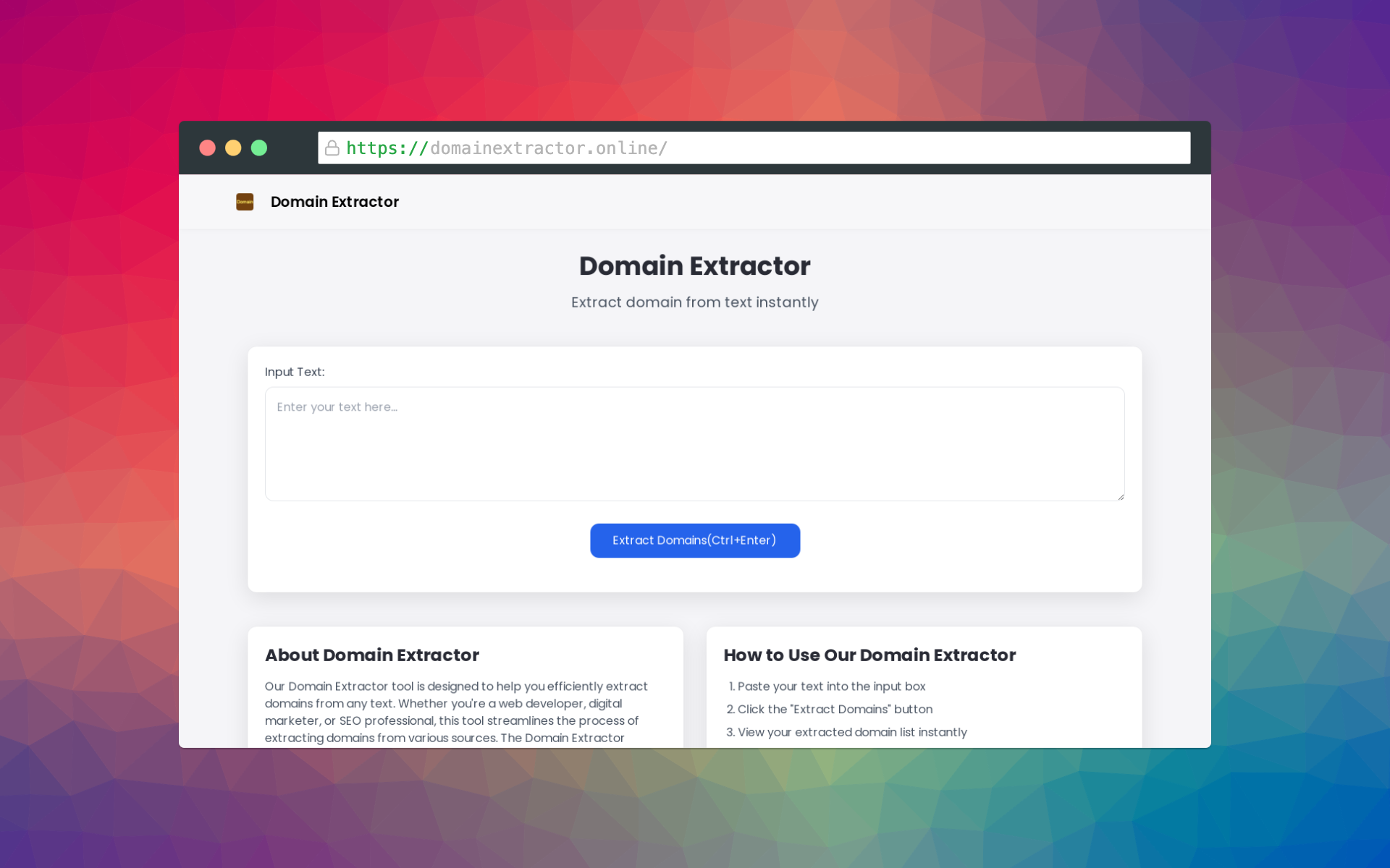 Domain Extractor Online 