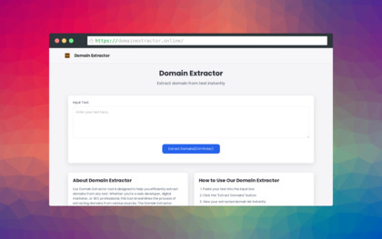 Domain Extractor Online image