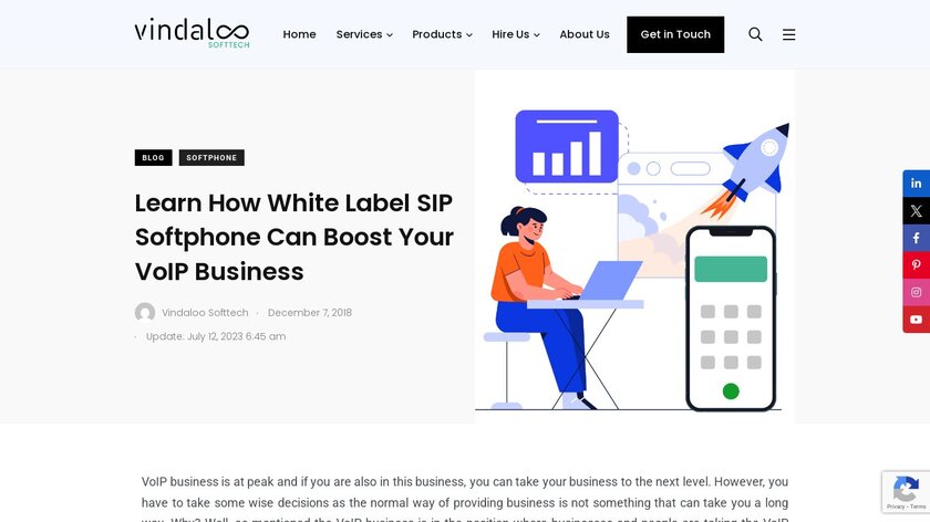 SIP Softphone Landing Page