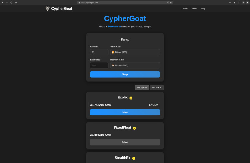 CypherGoat Landing Page