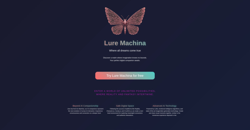 LureMachina Main Page LureMachina Main Page