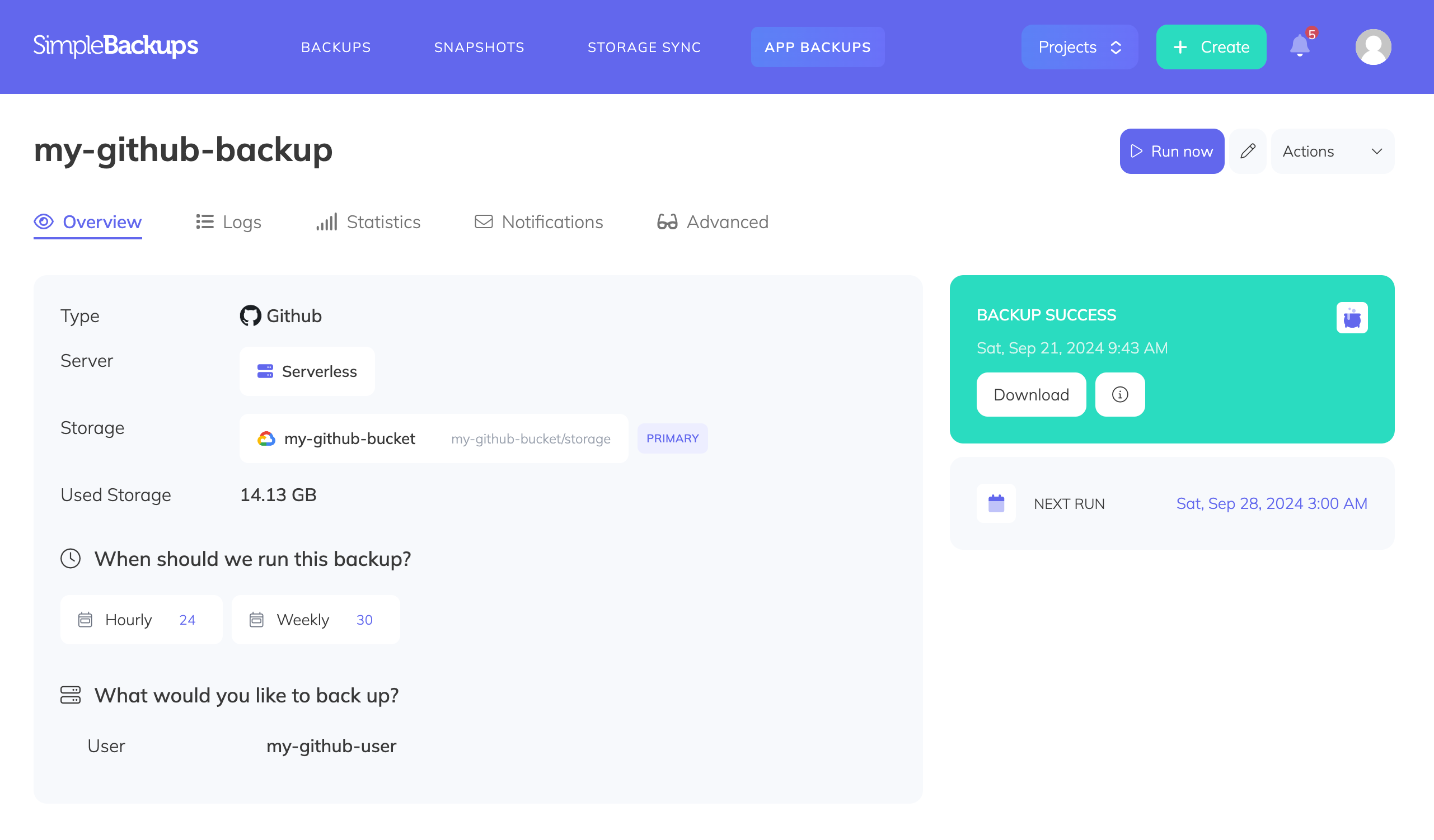 SimpleBackups Github Backups