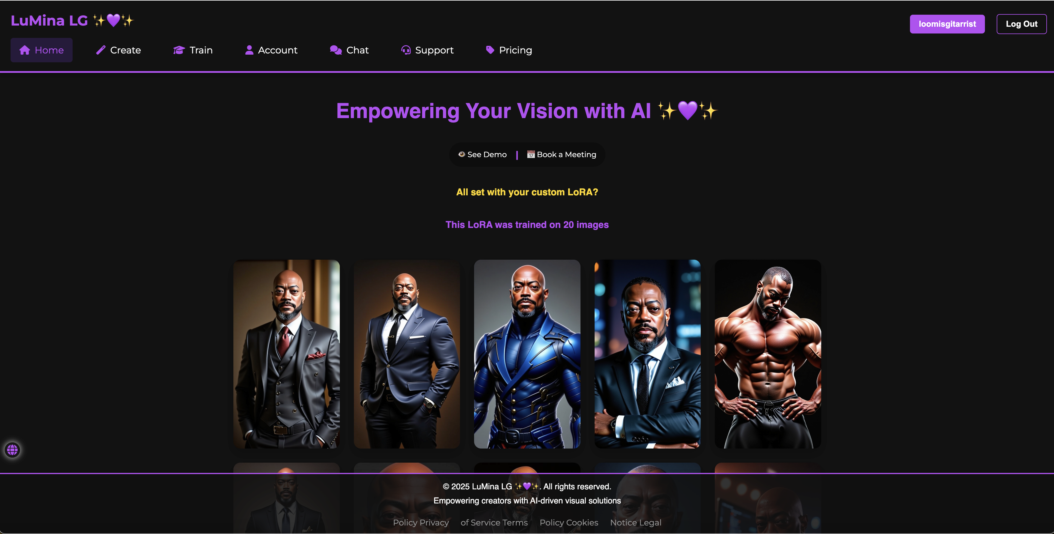 LuMina LG Landing Page