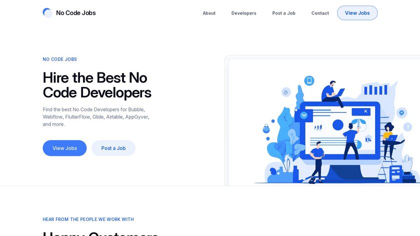 NoCodeJobs.org Landing Page