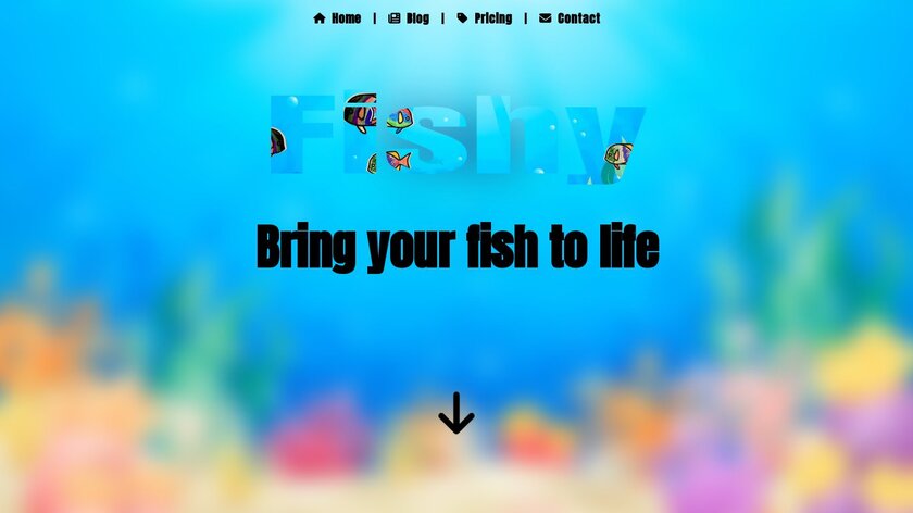 Fishy Landing Page