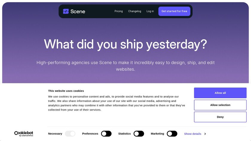Scene.io Landing Page Scene.io Landing Page