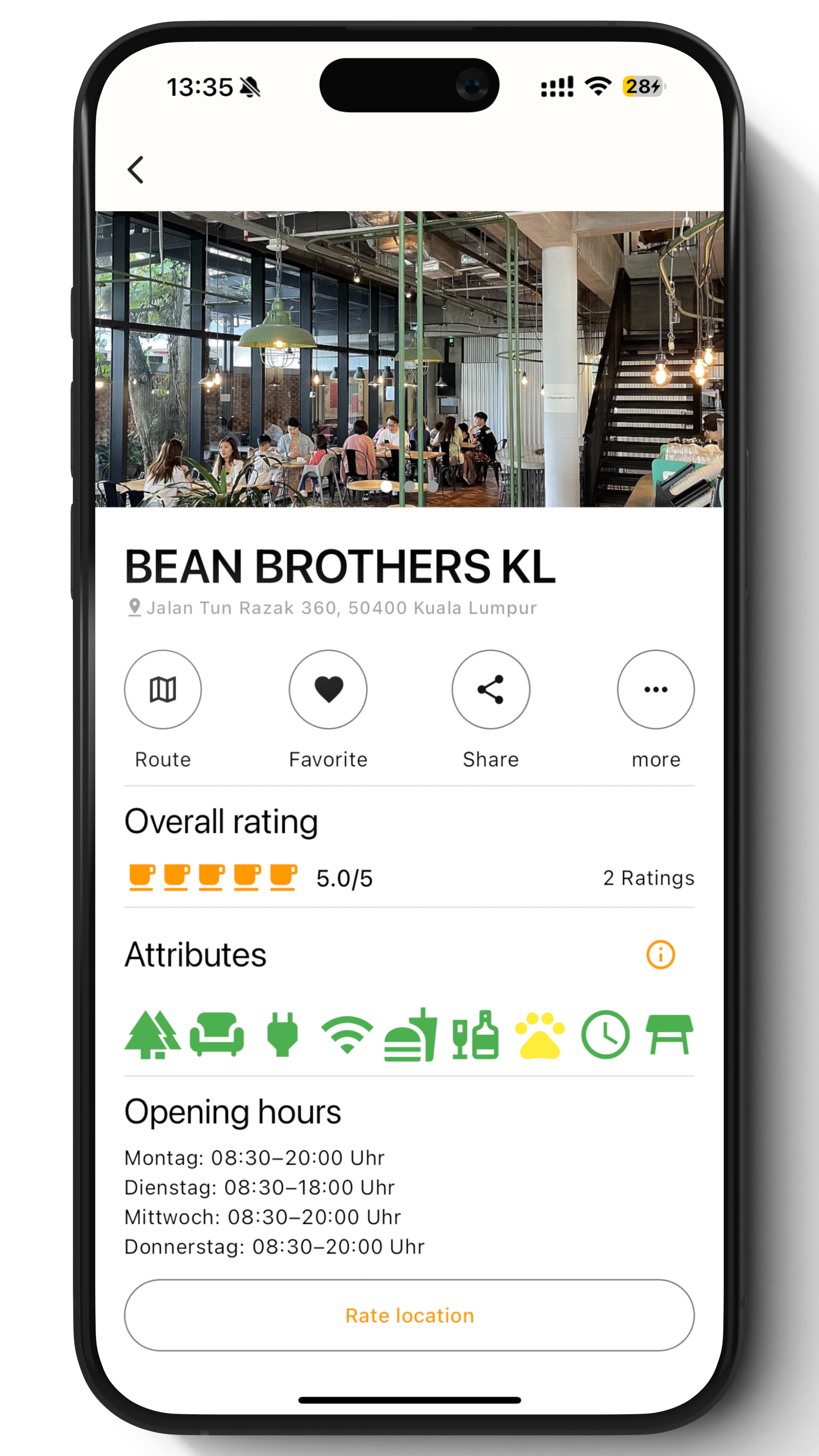 Twork App Details View