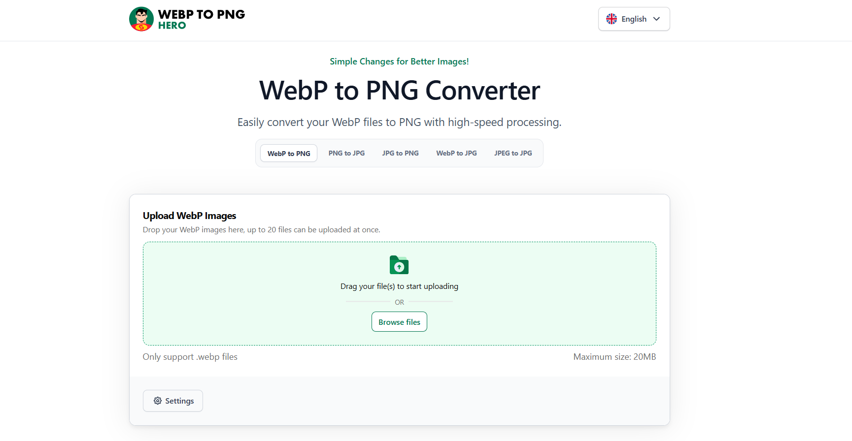 WebP to PNG Hero 