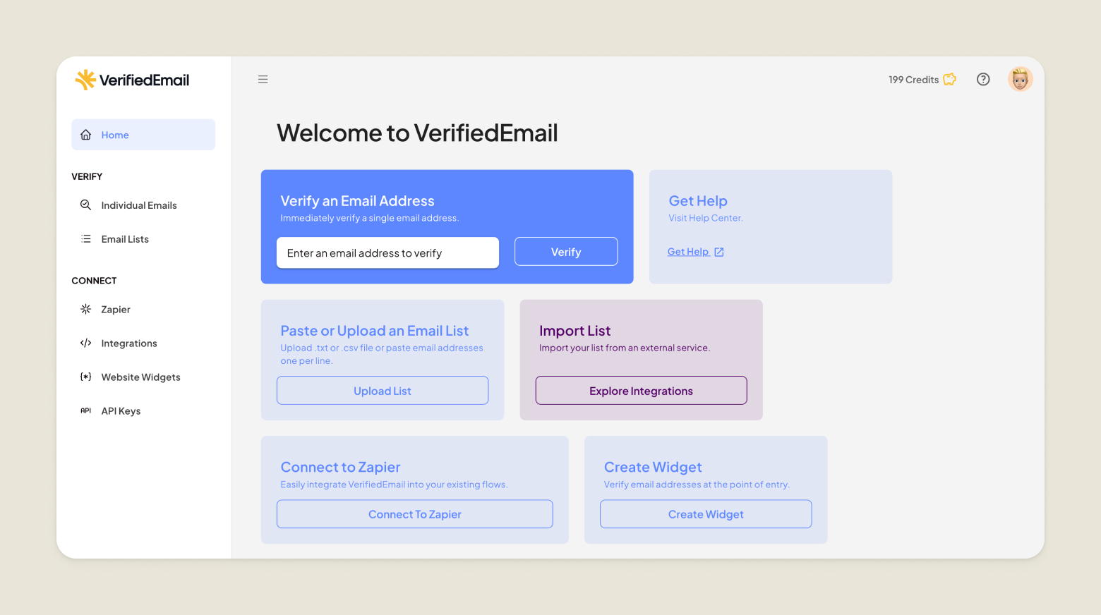 VerifiedEmail VerifiedEmail Dashboard