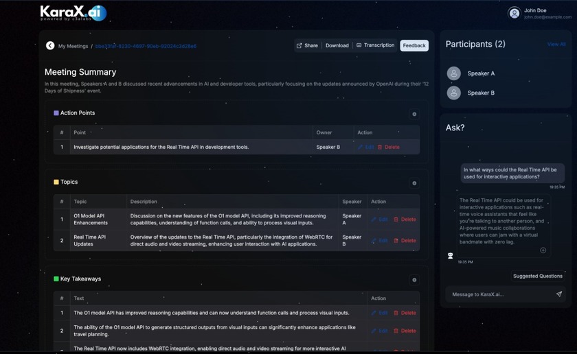 KaraX.ai Landing Page