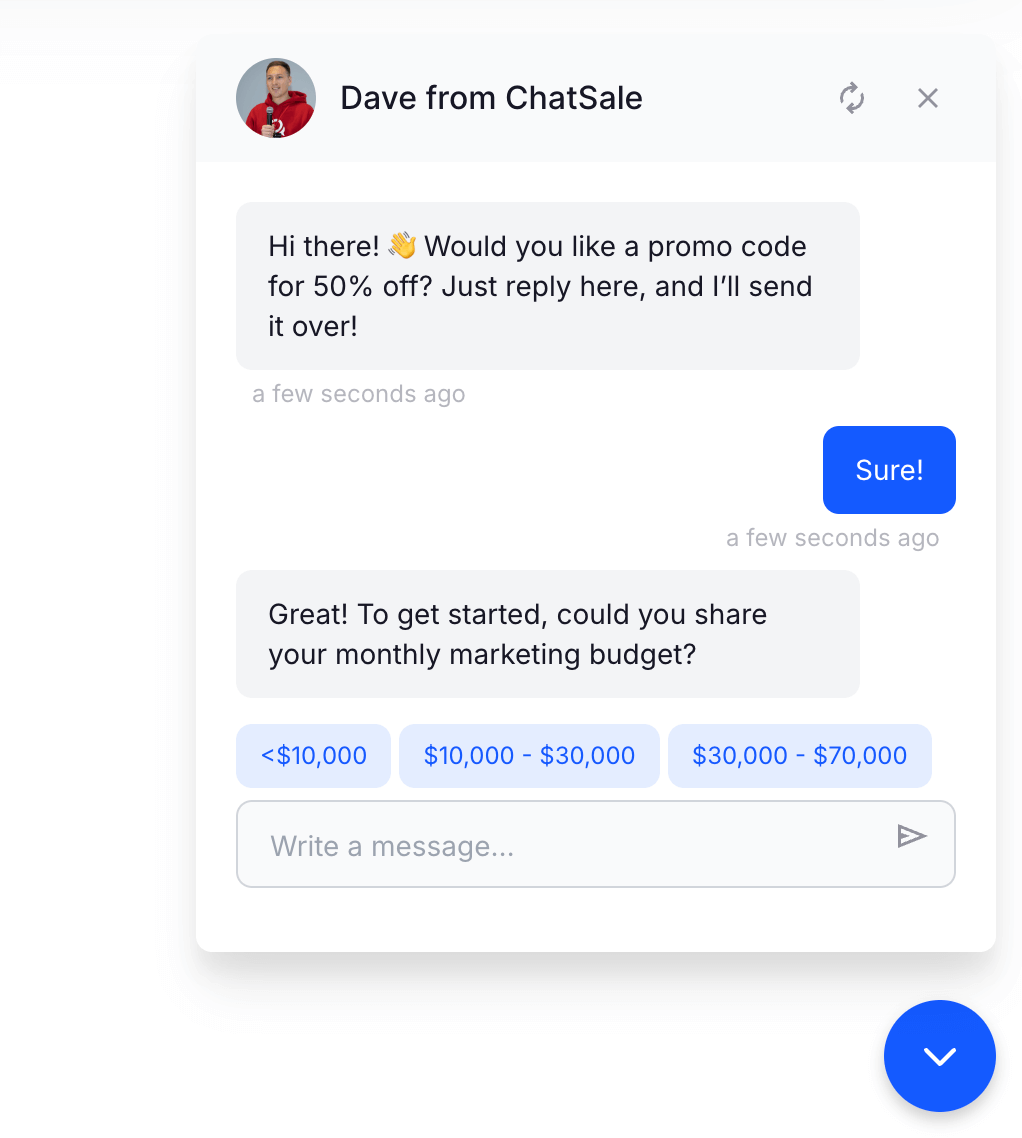 ChatSale AI Leadgen Chatbot ChatSale