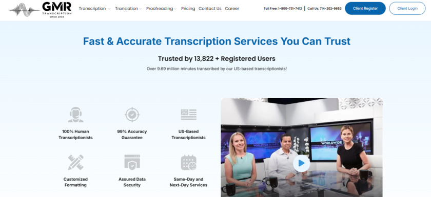 GMR Transcription Homepage 