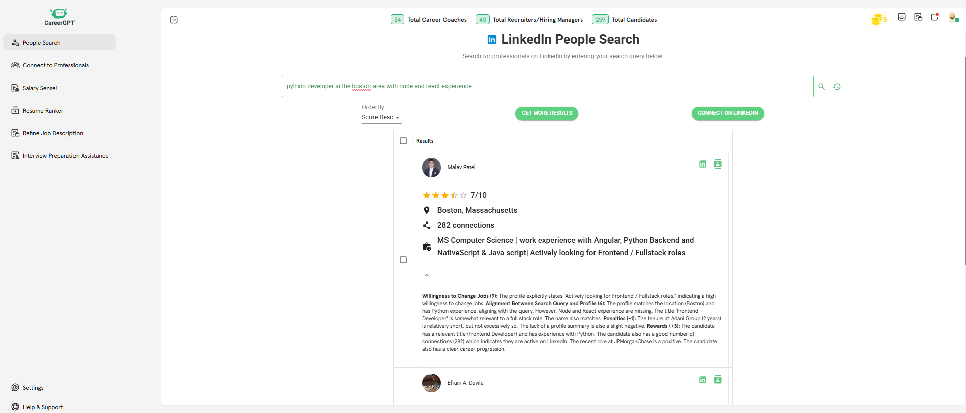 CareerGPT.io People Search