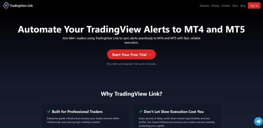 TradingView Link Landing Page