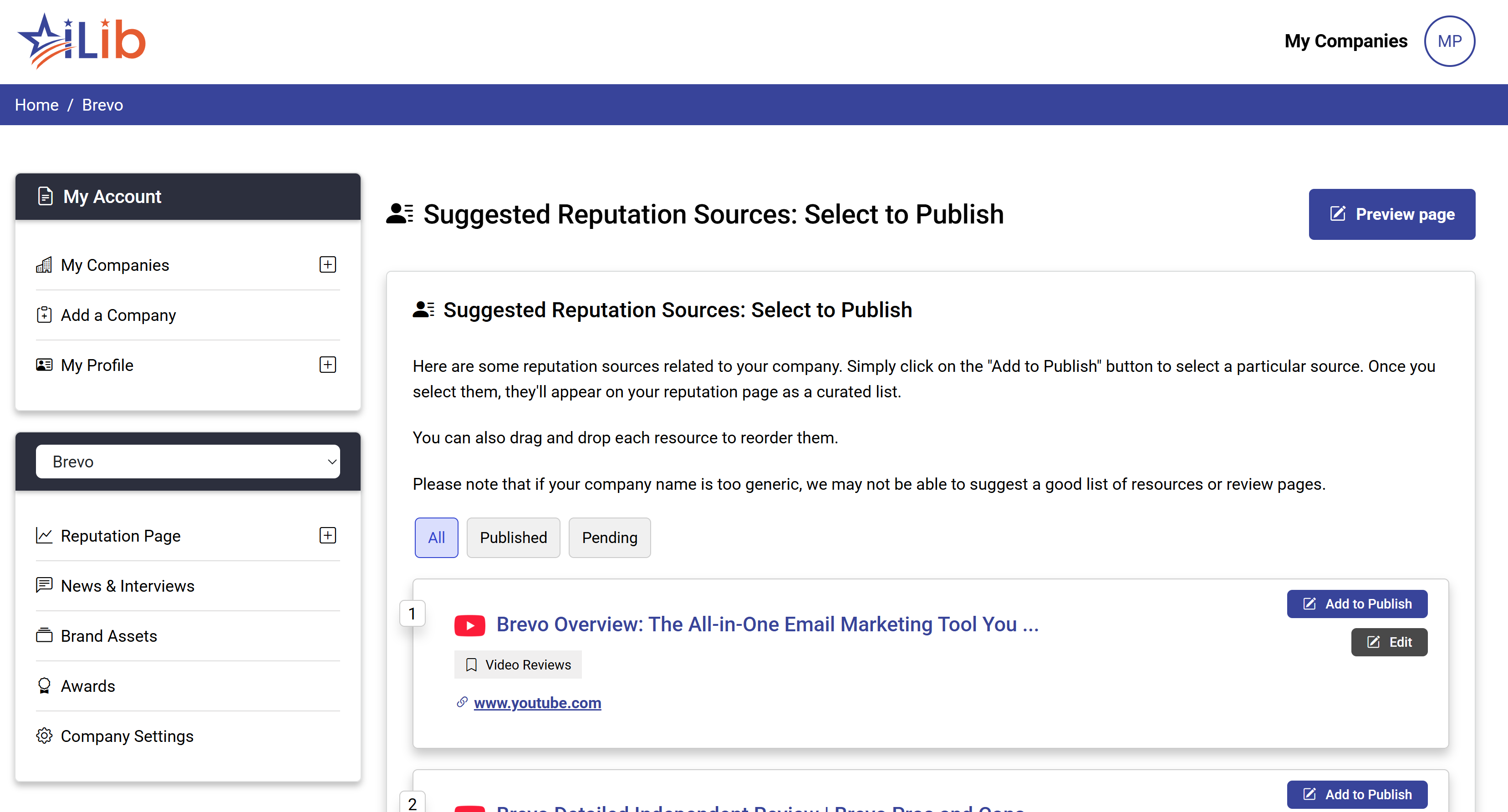 iLib Suggest Resources
