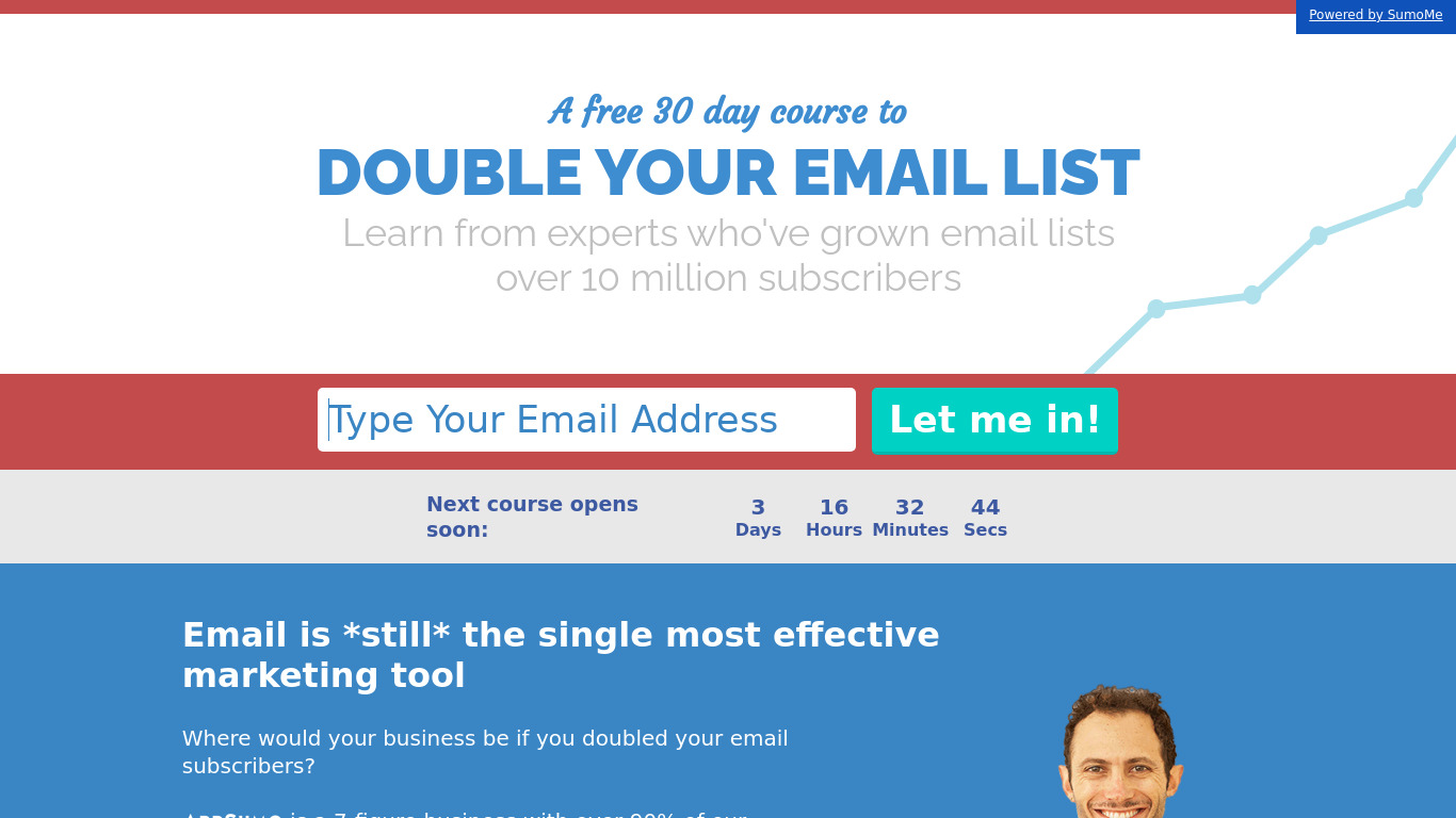 Email 1K Landing page