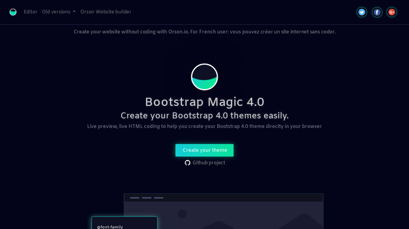Bootstrap Magic Landing Page