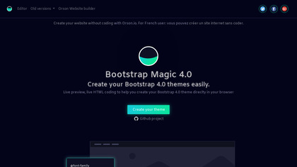 Bootstrap Magic screenshot