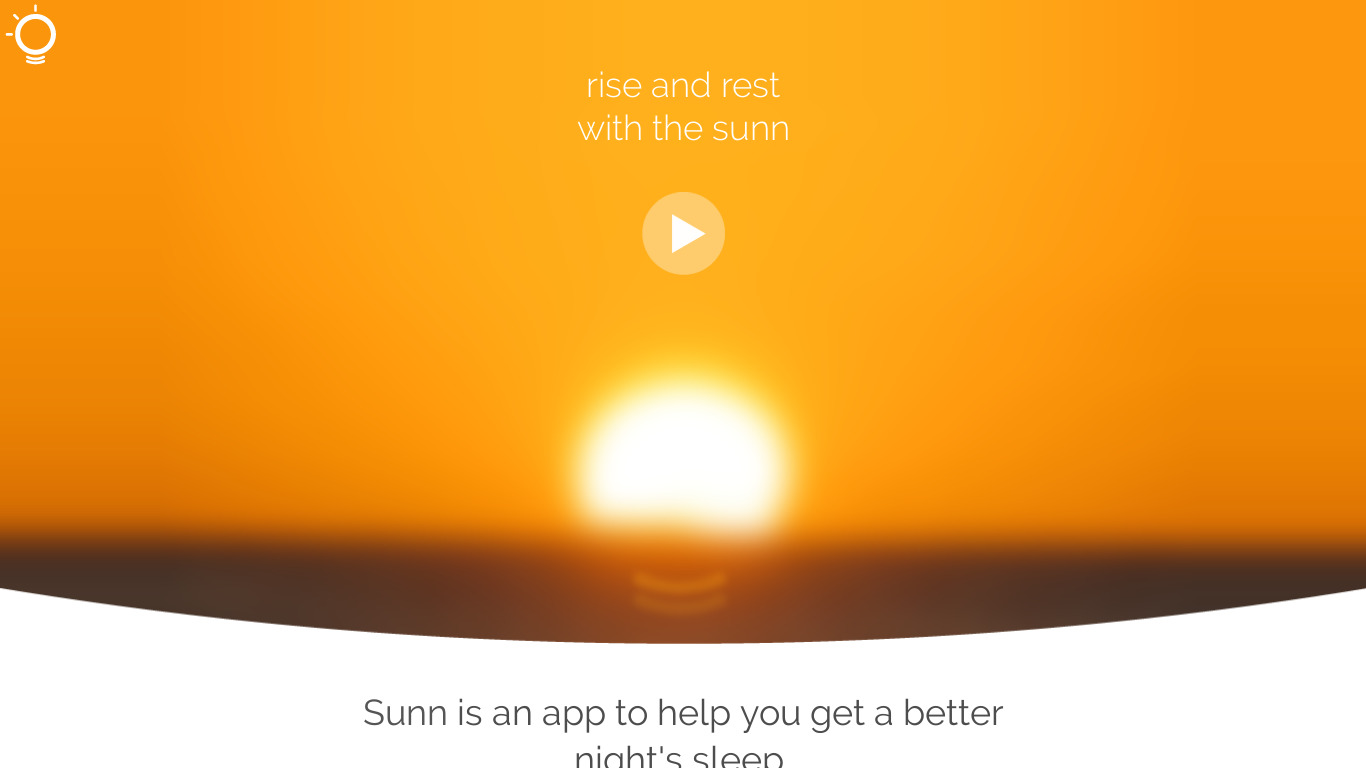 Sunn Landing page