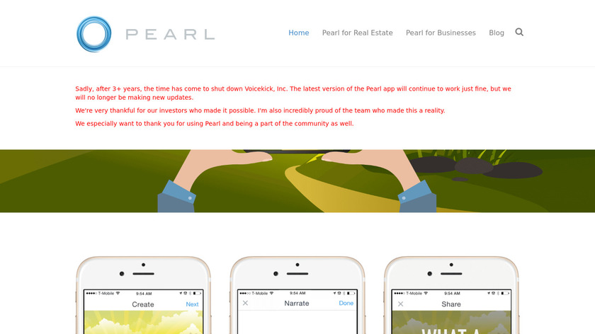 Pearl Landing Page