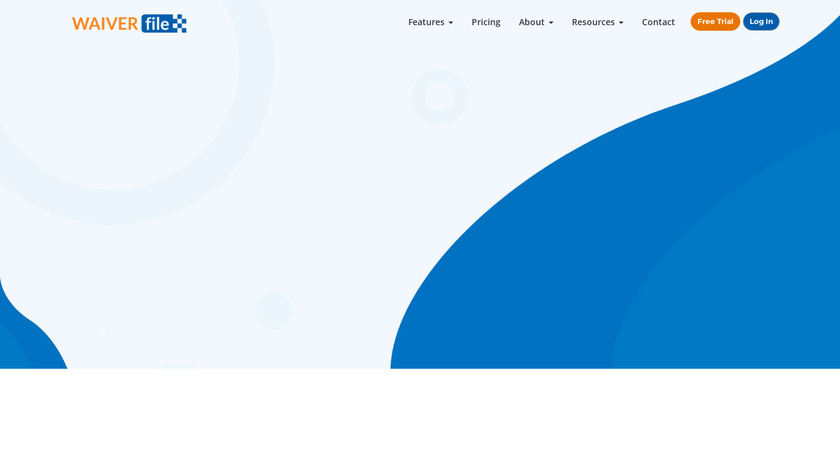 WaiverFile Landing Page