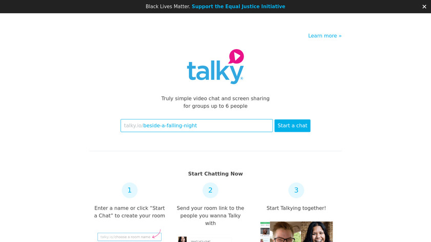 Talky Landing Page
