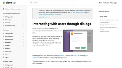Dialogs by Slack image