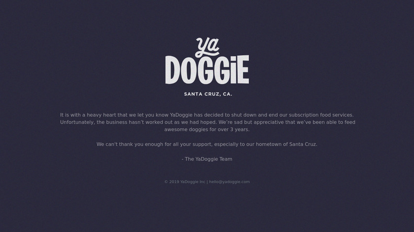 YaDoggie Landing Page