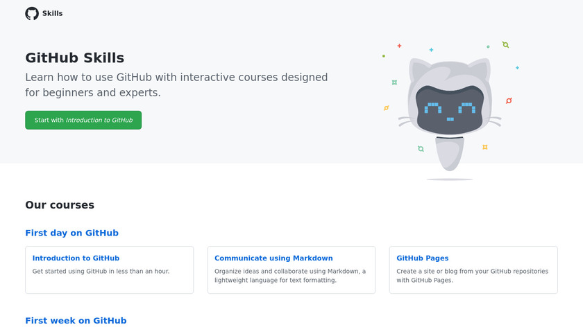 GitHub Learning Lab Landing Page