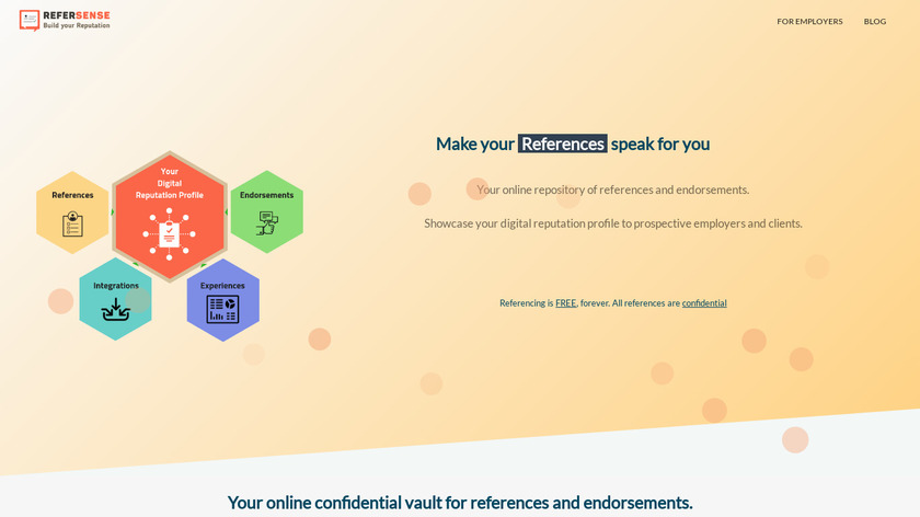 Refersense Landing Page