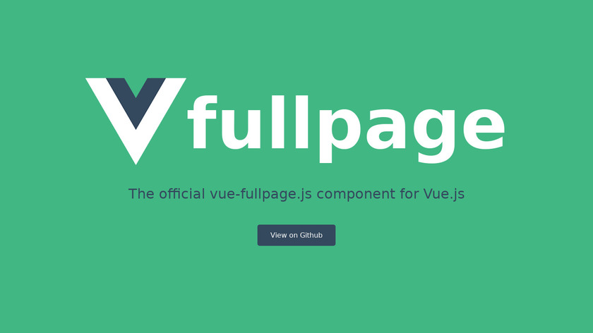 Vue-fullpage.js Landing Page