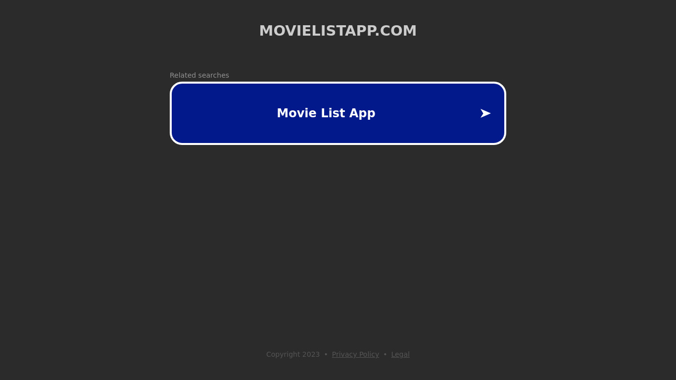 MovieList Landing page