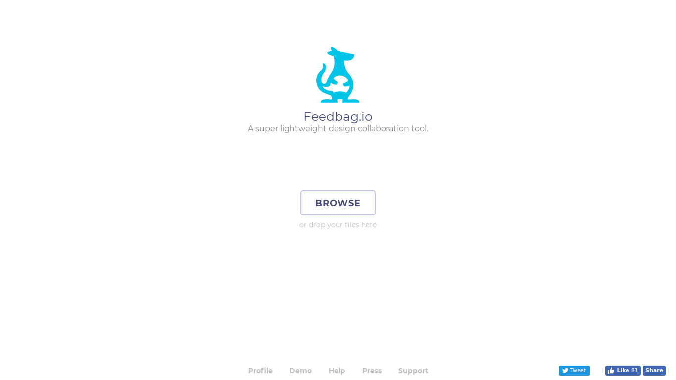Feedbag Landing page