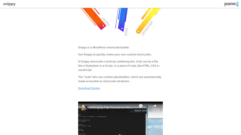 Snippy Landing Page