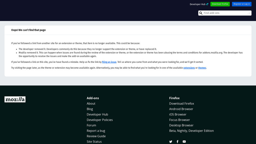 addons.mozilla.org Siphon Landing Page