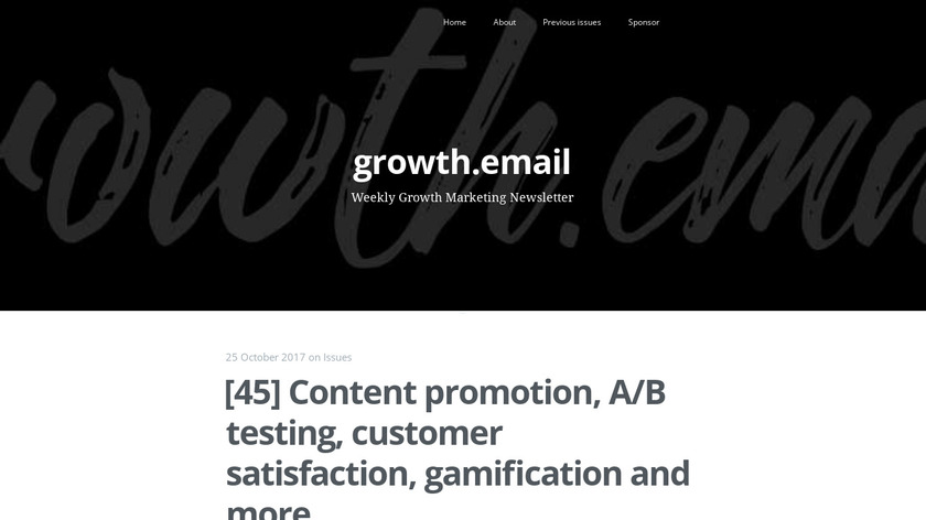 growth.email Landing Page